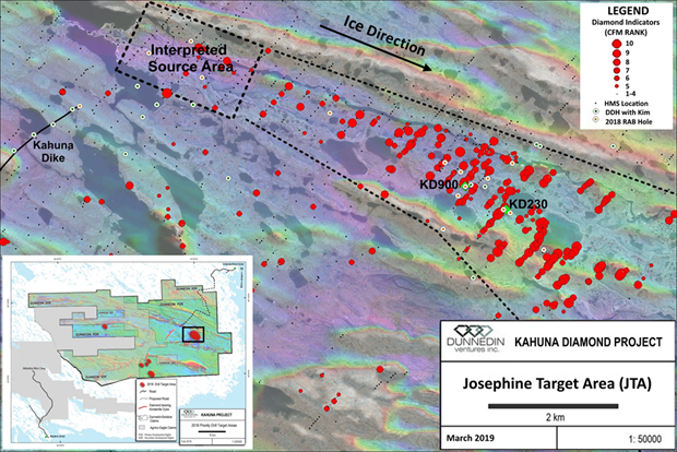 Josephine Target Area, Kahuna Diamond Project, Nunavut, Canada