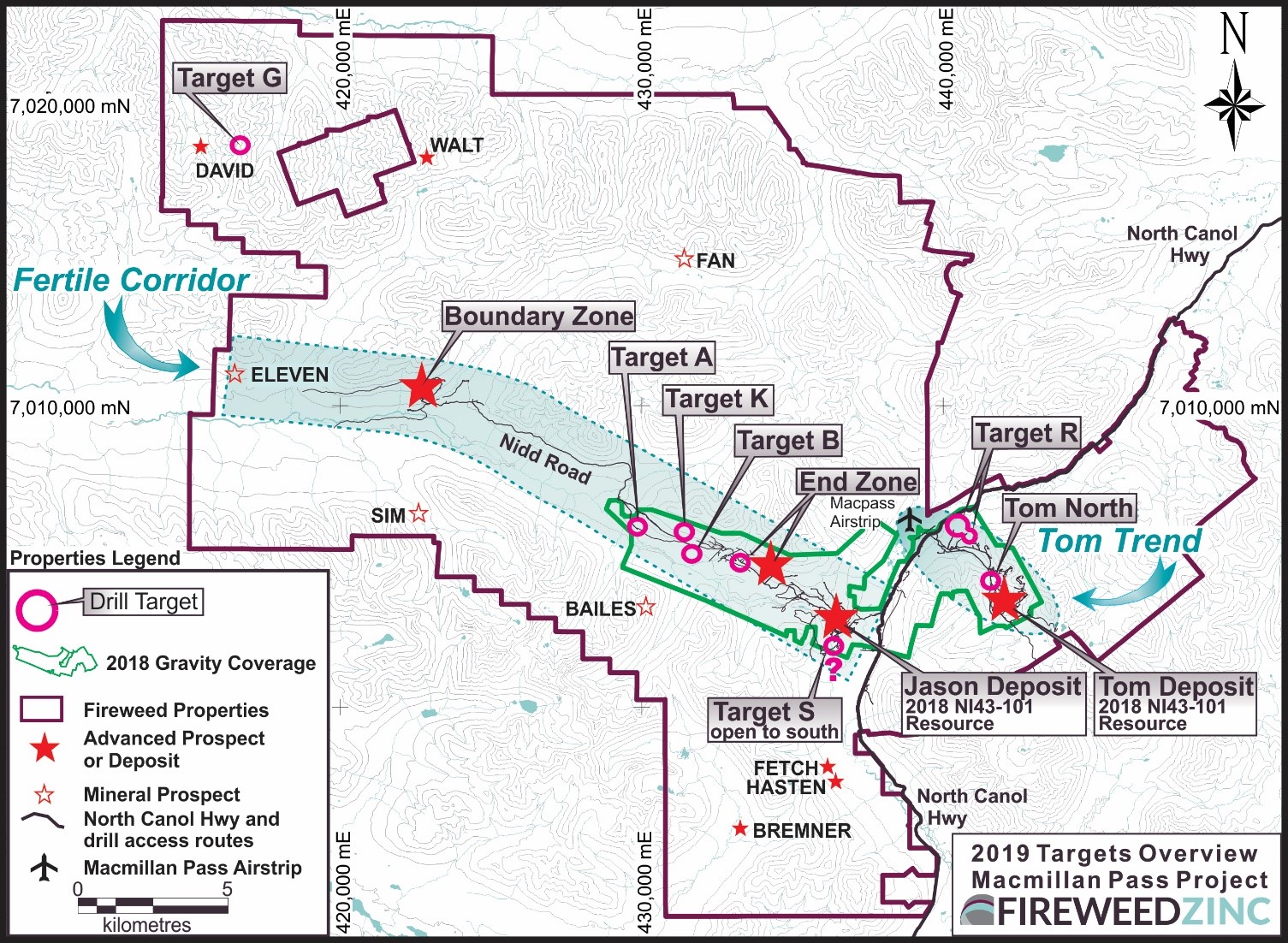 MACMILLAN PASS MINERALIZATION AND TARGETS