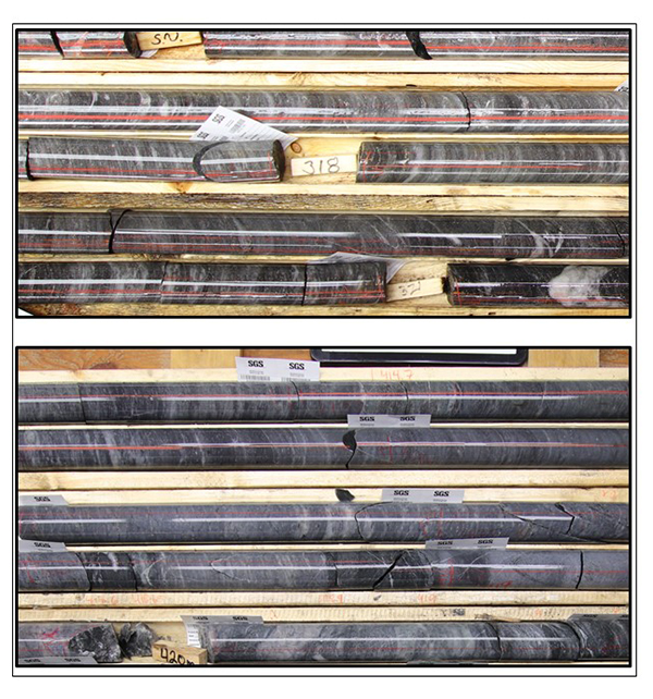 Newly defined high-grade gold domains within the LP Fault