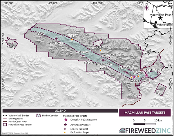 Map 1 – Macmillan Pass Project